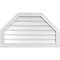 Ekena Millwork Octagonal Top Surface Mount PVC Gable Vent w/ 2"W x 2"P Brickmould Sill Frame, 34"W x 20"H GVPOT34X2003SN - alternate 1